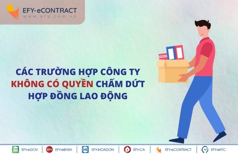 các trường hợp công ty có quyền chấm dứt hợp đồng