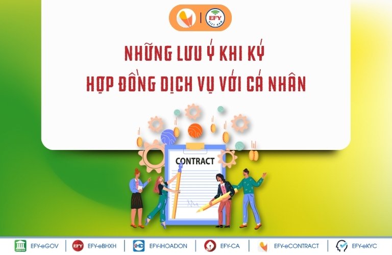 Một số lưu ý khi ký hợp đồng dịch vụ với cá nhân