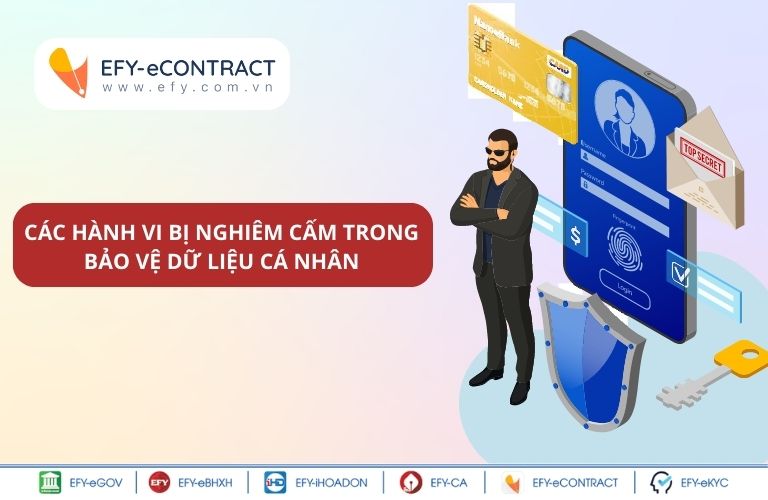 Các hành vi bị nghiêm cấm trong bảo vệ dữ liệu cá nhân