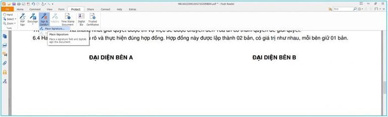Cách ký hợp đồng PDF