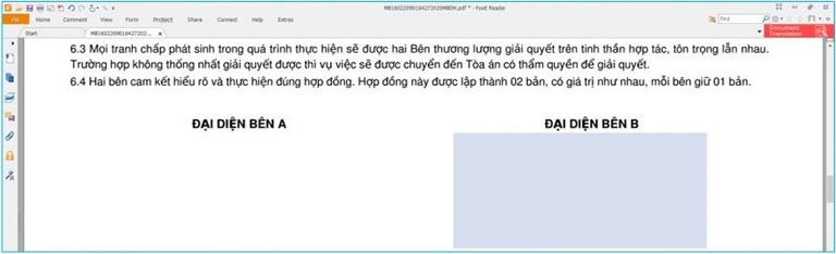 Cách ký hợp đồng PDF