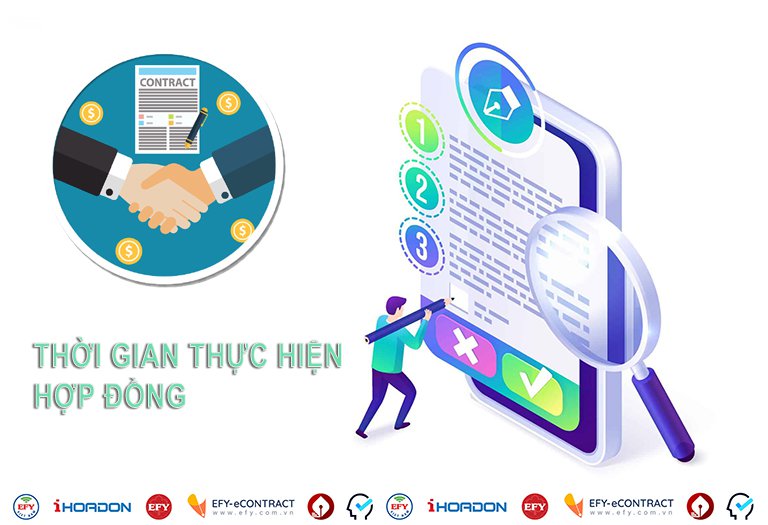 Quy định về thời gian thực hiện hợp đồng và gia hạn thời hạn thực hiện hợp đồng