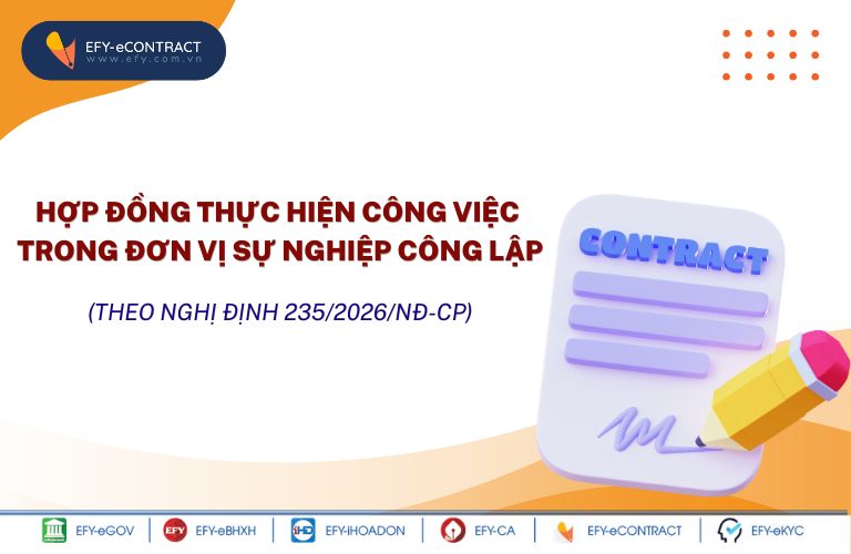 Quy định về hợp đồng thực hiện công việc trong...